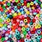 1200+pcs Pony Beads 9mm Kandi Beads for Bracelets, Hair Bead for Braids Plastic Colorful Bead Bulk Acrylic Assorted for Crafts Keychains Jewelry Friendship Bracelet Kit